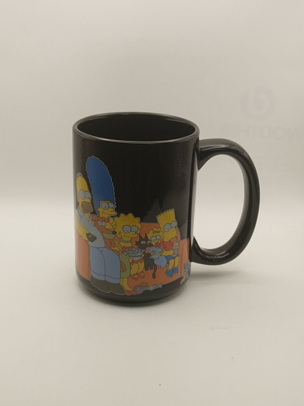 The Simpsons Family Ceramic Black Mug By Matt Groenings Zak Designs 15oz.